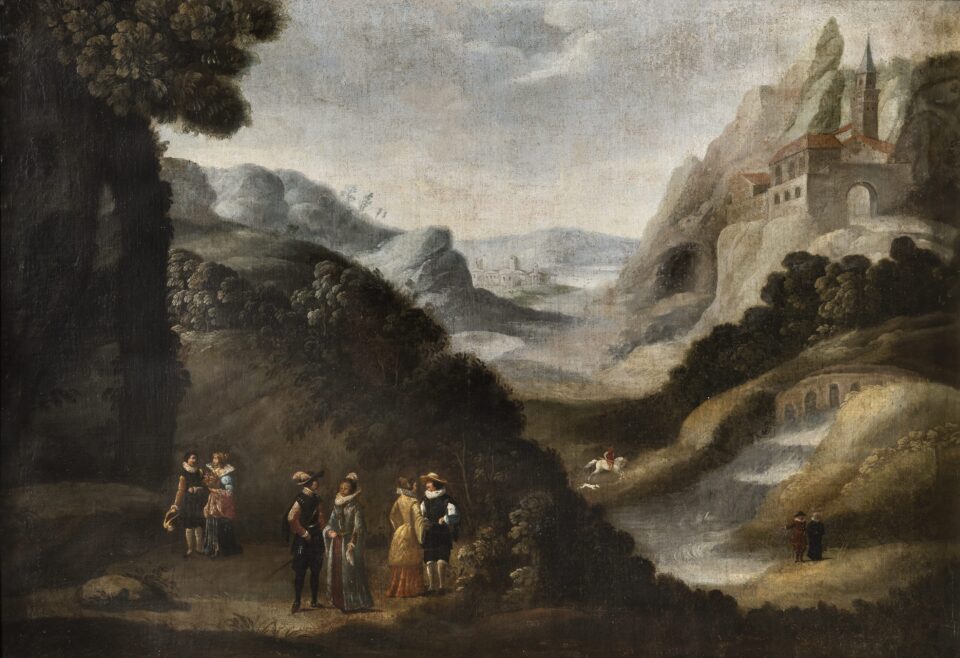 Pittore fiammingo della cerchia di Paul Bril (Mathijs o Matthijs Bril?) (Roma inizi del XVII secolo)