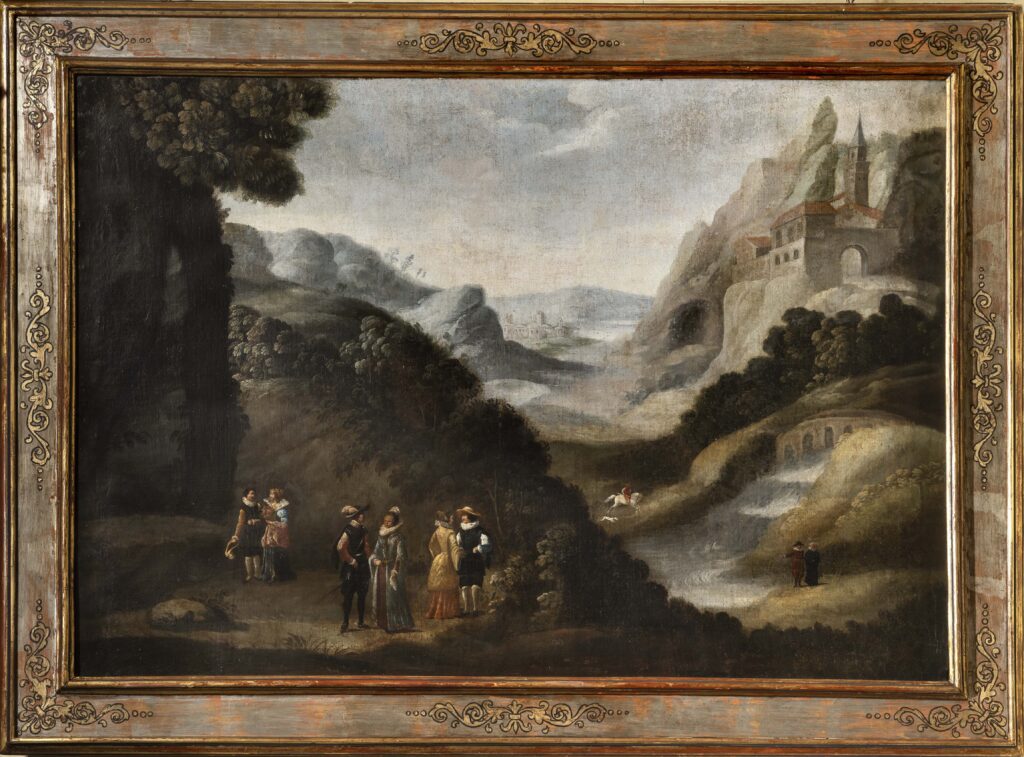Pittore fiammingo della cerchia di Paul Bril (Mathijs o Matthijs Bril?) 
(Roma inizi del XVII secolo)